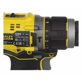 Stanley FATMAX SFMCD721D2K berbequim a bateria de 18 V, 2 baterias de 2,0 Ah, com mala