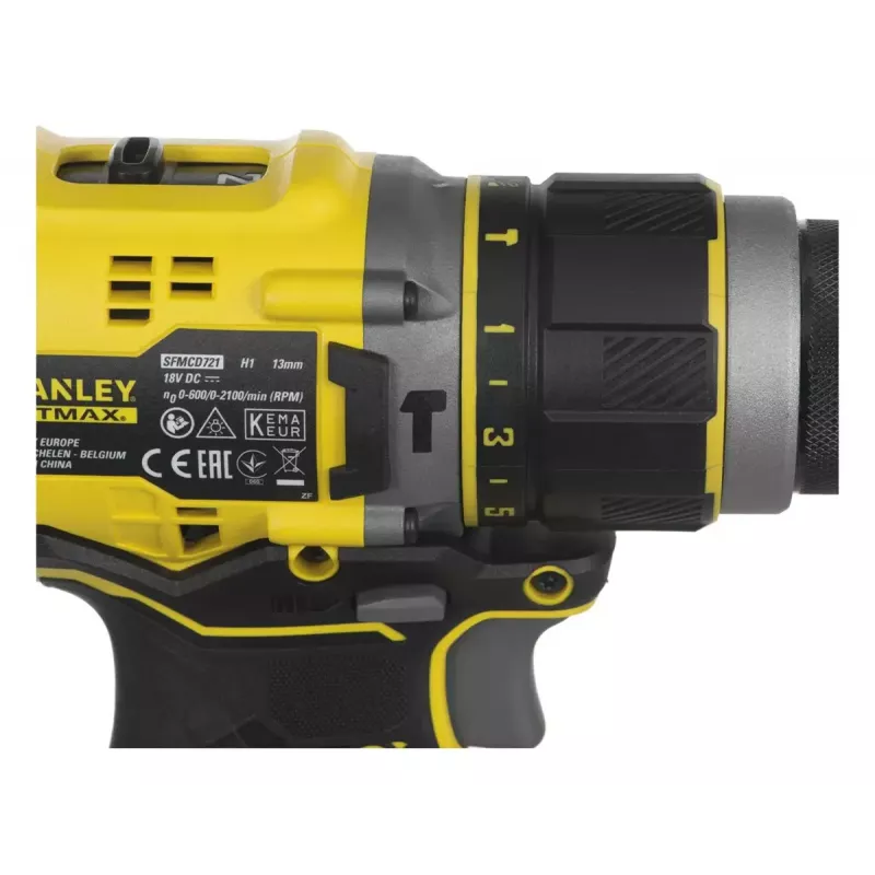 Stanley FATMAX SFMCD721D2K berbequim a bateria de 18 V, 2 baterias de 2,0 Ah, com mala