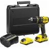 Stanley FATMAX SFMCD721D2K berbequim a bateria de 18 V, 2 baterias de 2,0 Ah, com mala