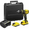 Stanley FATMAX SFMCD721D2K berbequim a bateria de 18 V, 2 baterias de 2,0 Ah, com mala