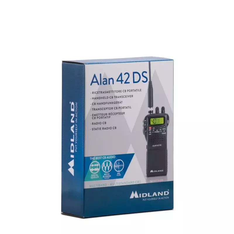Rádio Midland C1267 40 canais 26,565 – 27,99125 MHz preto