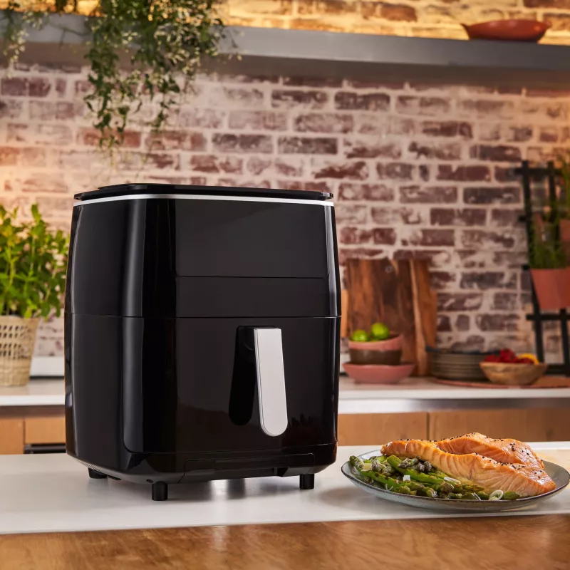 Fritadeira de ar quente Tefal Easy Fry Grill & Steam FW2018 individual autónoma 1700 W preta