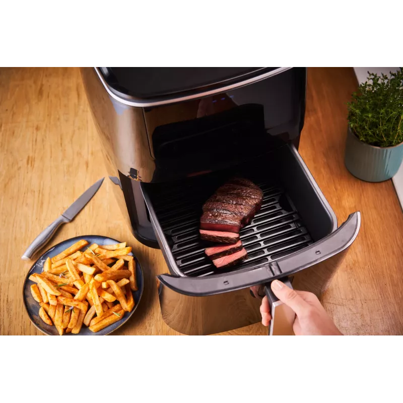 Fritadeira de ar quente Tefal Easy Fry Grill & Steam FW2018 individual autónoma 1700 W preta