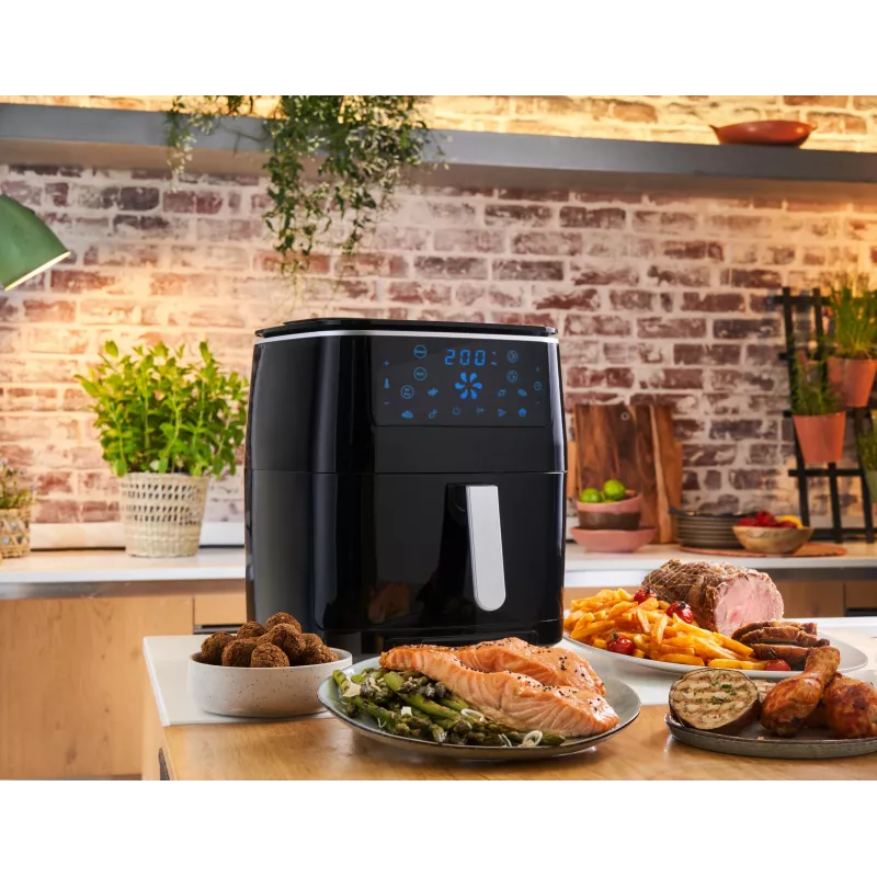 Fritadeira de ar quente Tefal Easy Fry Grill & Steam FW2018 individual autónoma 1700 W preta