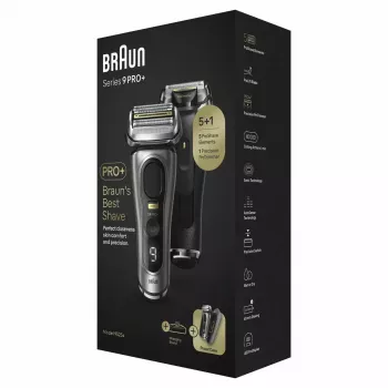 Máquina de barbear Braun Series 9 Pro+ 9525s húmido e seco máquina de barbear de lâminas aparador metálico