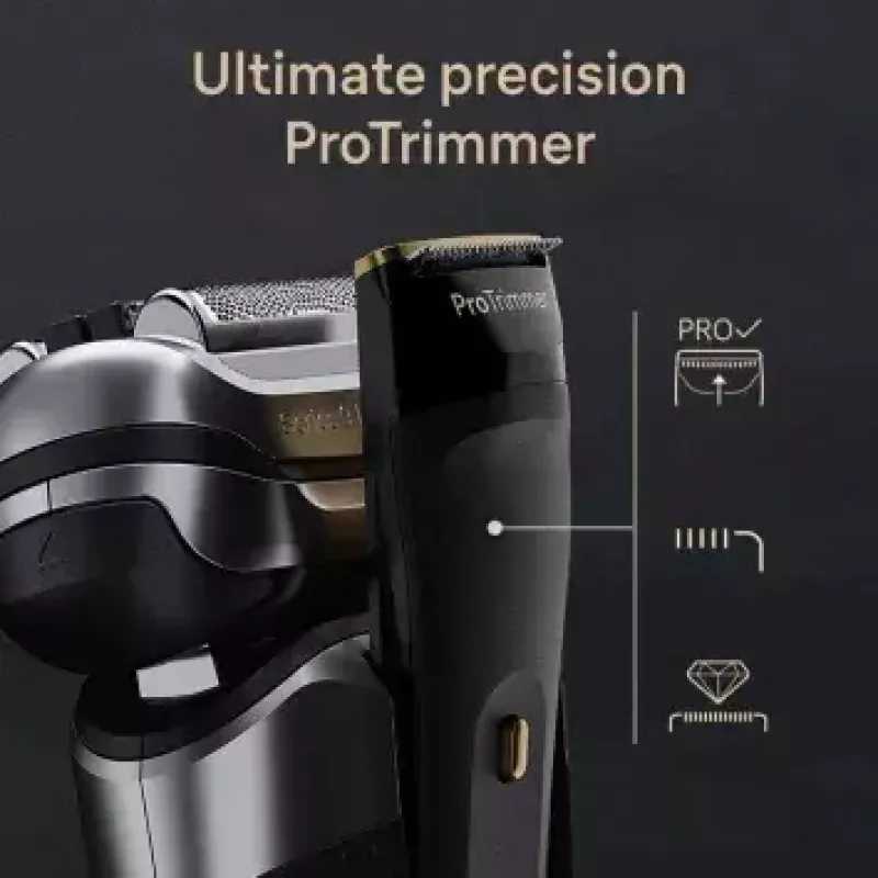 Máquina de barbear Braun Series 9 Pro+ 9525s húmido e seco máquina de barbear de lâminas aparador metálico