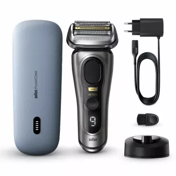 Máquina de barbear Braun Series 9 Pro+ 9525s húmido e seco máquina de barbear de lâminas aparador metálico