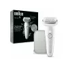 Depiladora Braun Silk-épil 9 9-011 40 pinças prateado branco