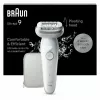 Depiladora Braun Silk-épil 9 9-011 40 pinças prateado branco