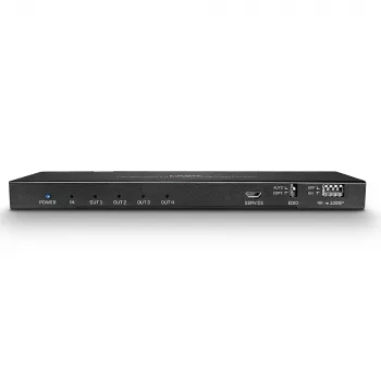 Splitter HDMI 18G Lindy de 4 portas com áudio e downscaling