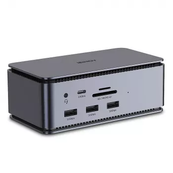 Docking station para portátil Lindy DST-Pro USB4, USB-C