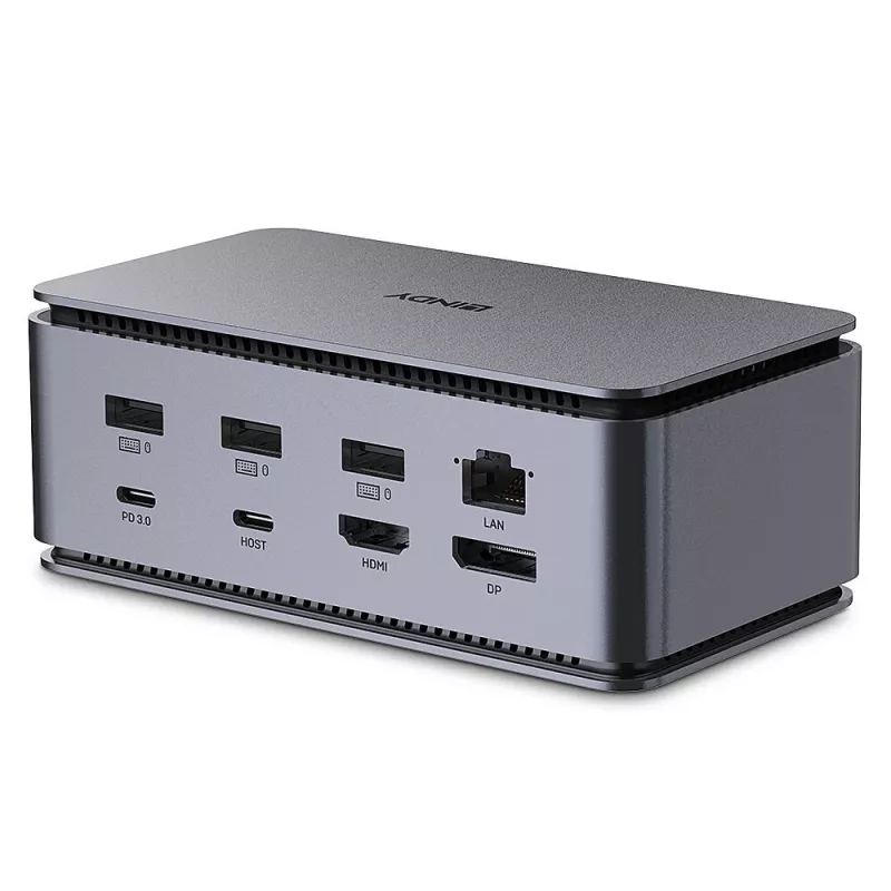 Docking station para portátil Lindy DST-Pro USB4, USB-C