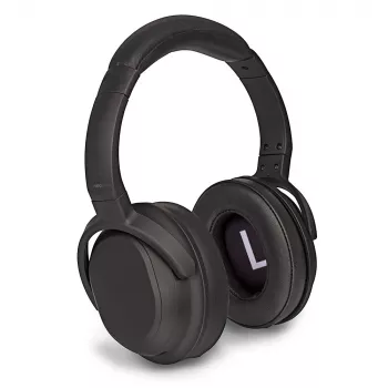 Headset Lindy LH500XW+ com fios e sem fios arco de cabeça música USB Type-C Bluetooth preto