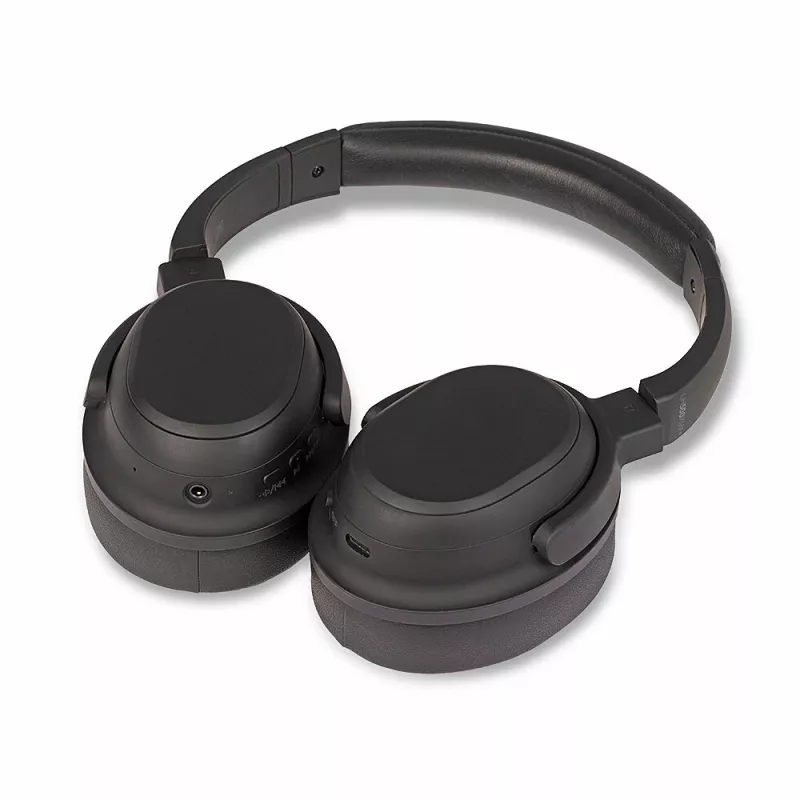 Headset Lindy LH500XW+ com fios e sem fios arco de cabeça música USB Type-C Bluetooth preto