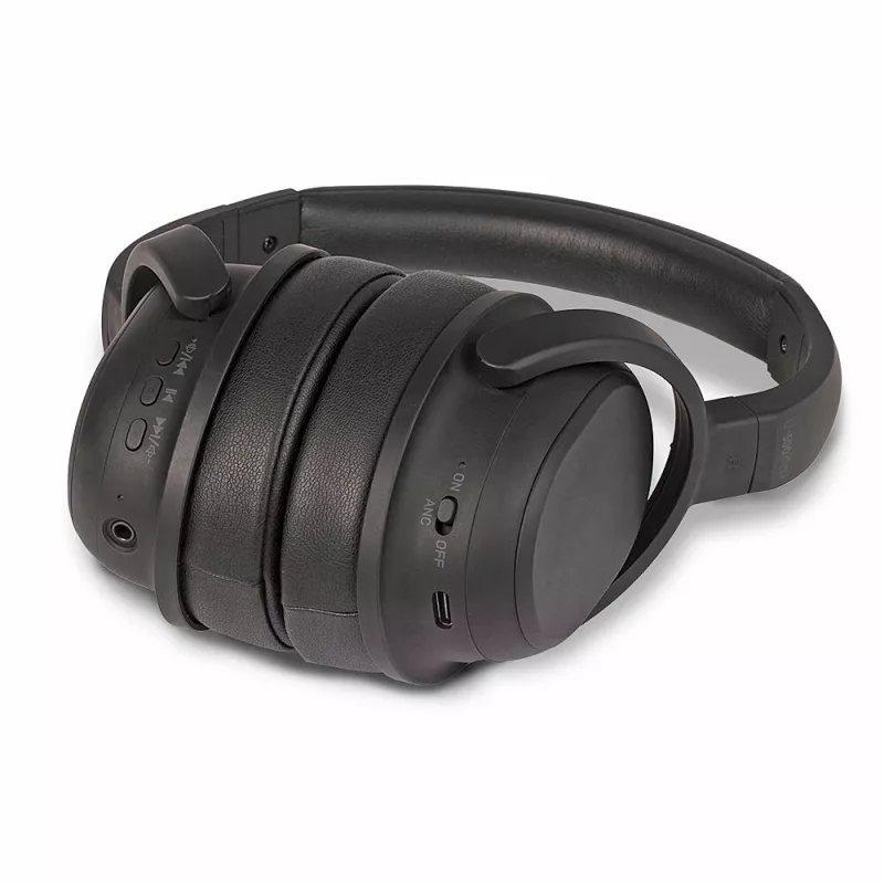 Headset Lindy LH500XW+ com fios e sem fios arco de cabeça música USB Type-C Bluetooth preto
