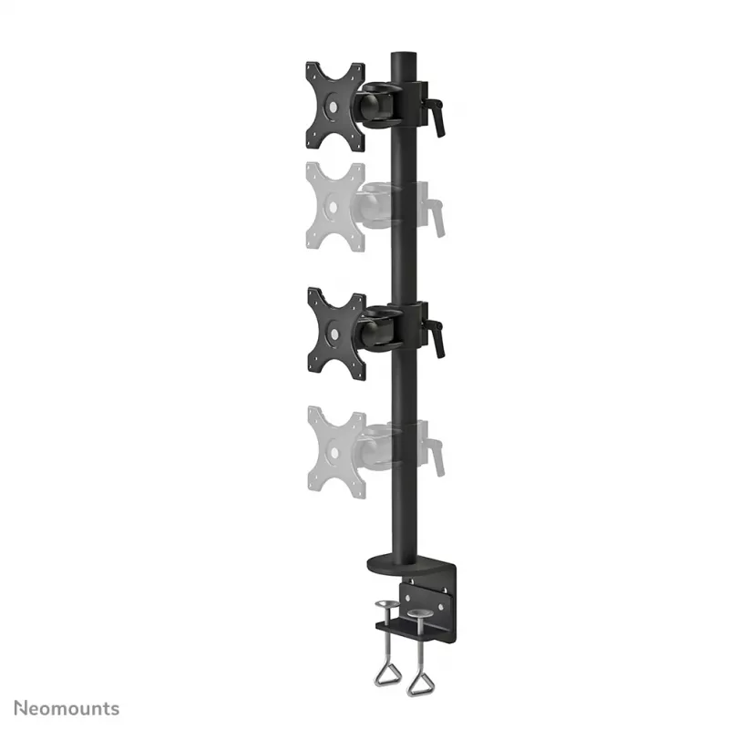 Braço de monitor Neomounts FPMA-D700DV 10-27 polegadas, fixação por grampo, 6 kg, 25,4 cm (10 polegadas), 68,6 cm (27 polegadas), 100 x 100 mm, preto