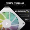 Ventoinha Corsair iCUE LINK LX120 RGB 12 cm branca 400-2400 RPM