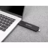Caixa para SSD Manhattan M.2 NVMe SATA USB-C USB-A 10 Gbps preta
