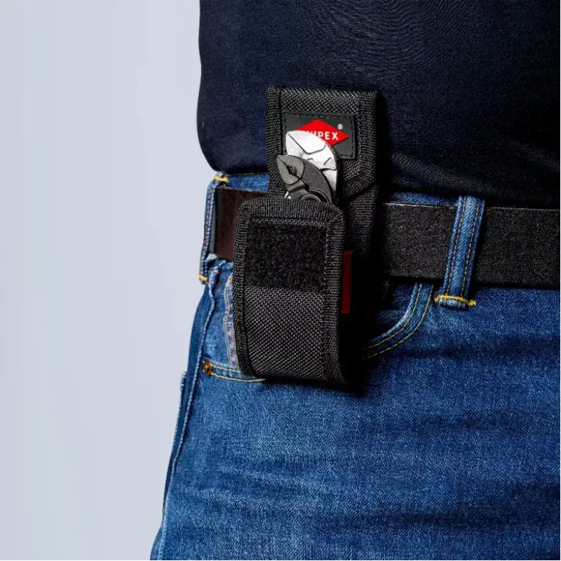 Knipex 00 20 72 V04 XS conjunto de mini alicates, 2 peças, com bolsa de cinto, crómio-vanádio, preto