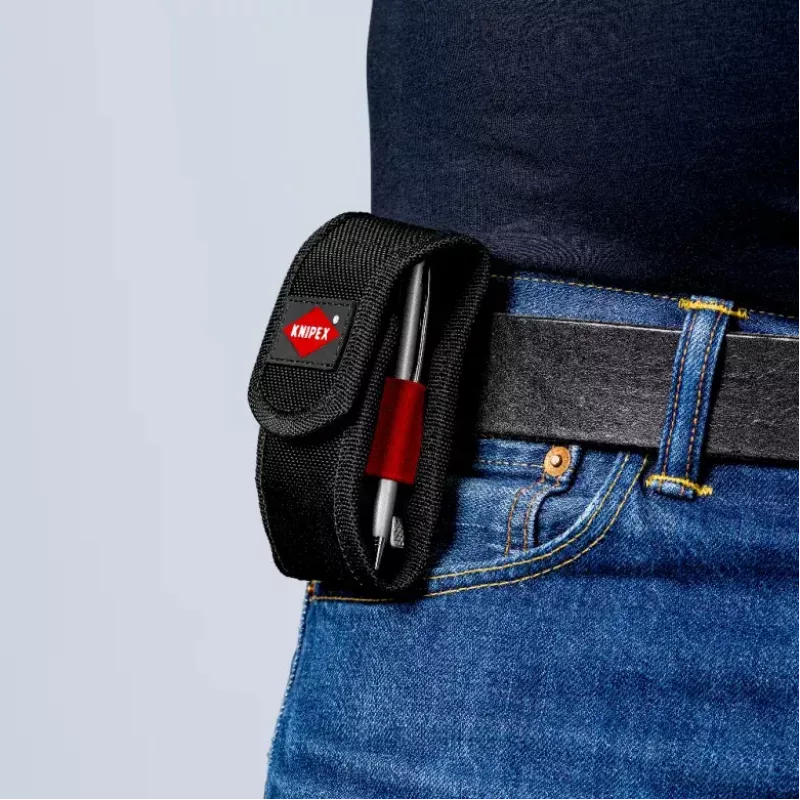 Knipex 00 20 72 V04 XS conjunto de mini alicates, 2 peças, com bolsa de cinto, crómio-vanádio, preto