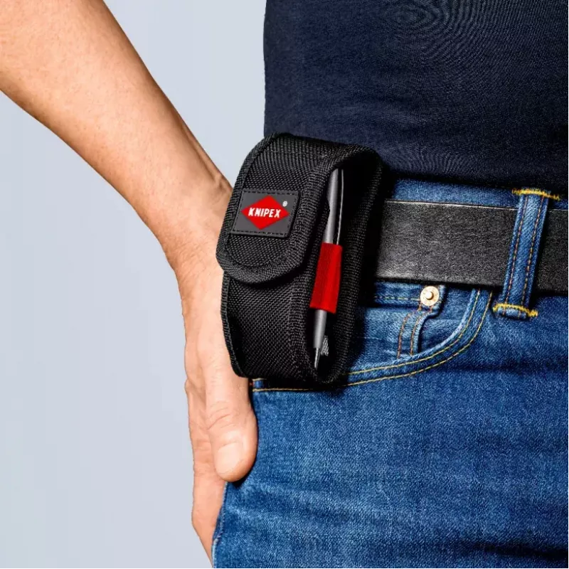 Knipex 00 20 72 V04 XS conjunto de mini alicates, 2 peças, com bolsa de cinto, crómio-vanádio, preto