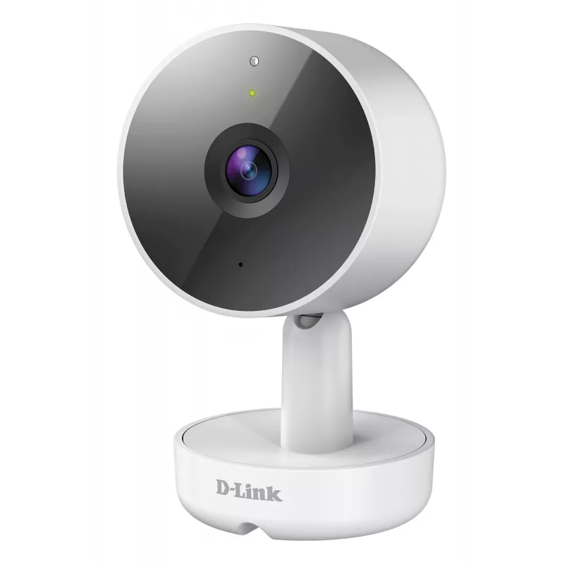 Câmara Wi-Fi interior 2K QHD D-Link DCS-8350LH, câmara de vigilância IP, interior, com fios e sem fios, Amazon Alexa e Google Assistant, mesa, branco