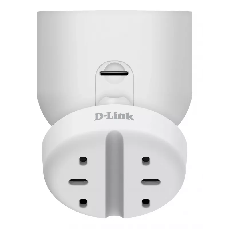 Câmara Wi-Fi interior 2K QHD D-Link DCS-8350LH, câmara de vigilância IP, interior, com fios e sem fios, Amazon Alexa e Google Assistant, mesa, branco