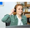 Headset Trust HS-150 com fios arco escritório/call center preto