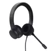 Headset Trust HS-260 com fios arco de nuca escritório/call center USB Type-A preto