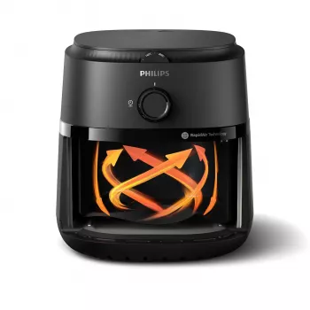 Fritadeira Philips 1000 series NA120/00 individual 4,2 L de bancada 1500 W fritadeira de ar quente preta