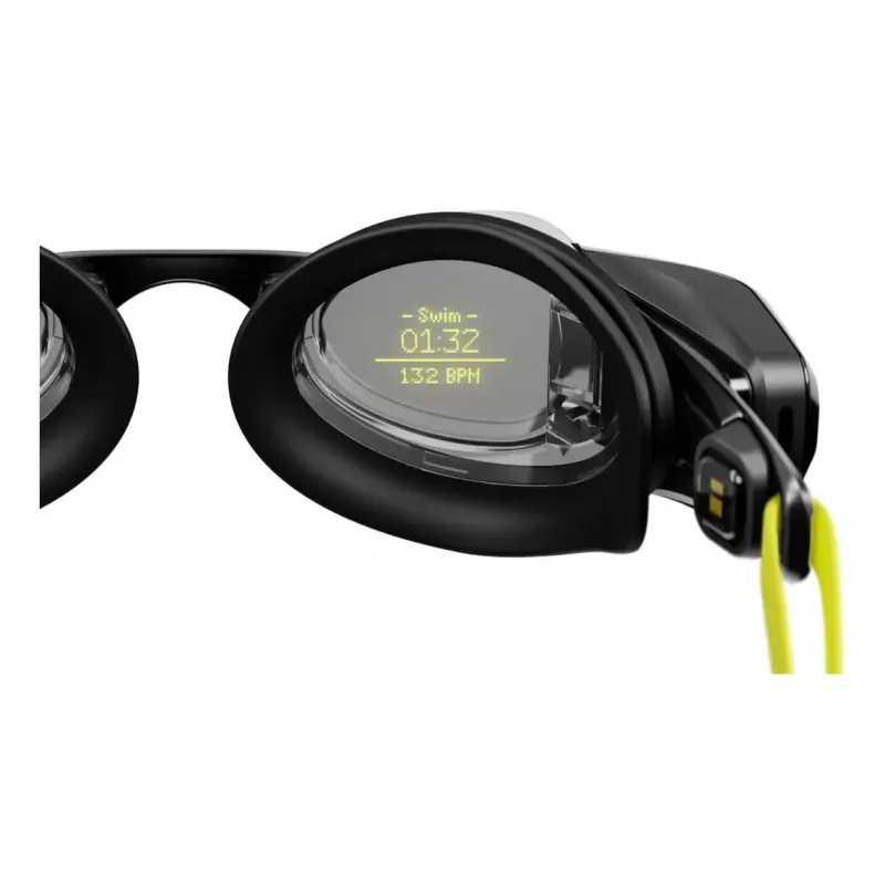 Óculos de natação Form Smart Swim 2 — unissexo, armação preta, lentes pretas