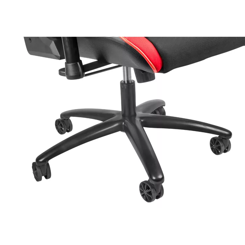 Cadeira gaming GENESIS SX77 assento acolchoado preto, vermelho