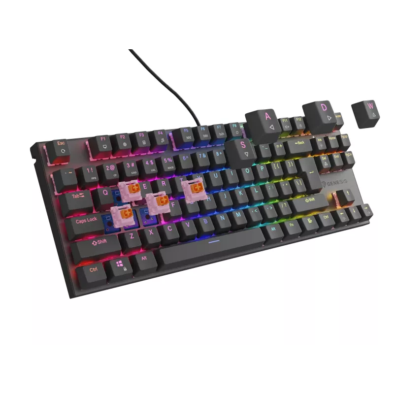 Teclado gaming GENESIS Thor 303 TKL USB QWERTY espanhol preto
