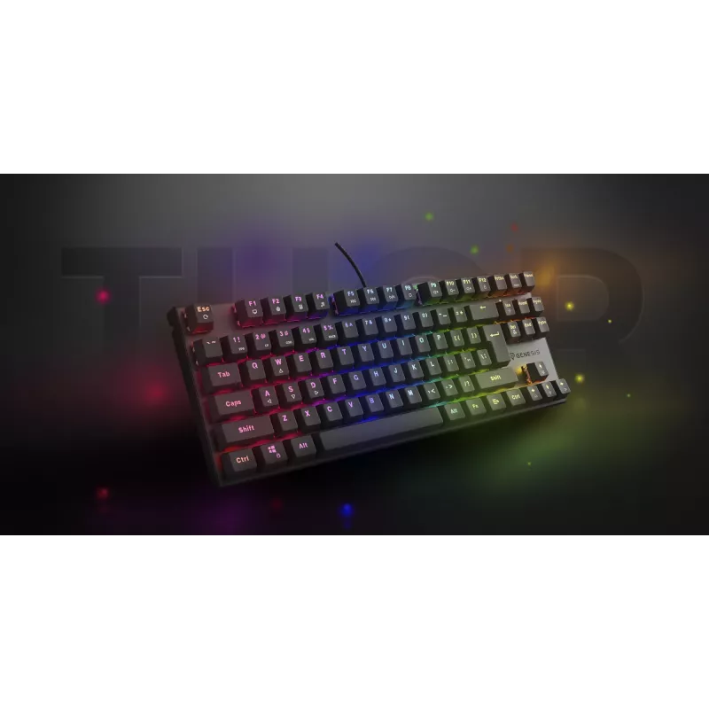 Teclado gaming GENESIS Thor 303 TKL USB QWERTY espanhol preto