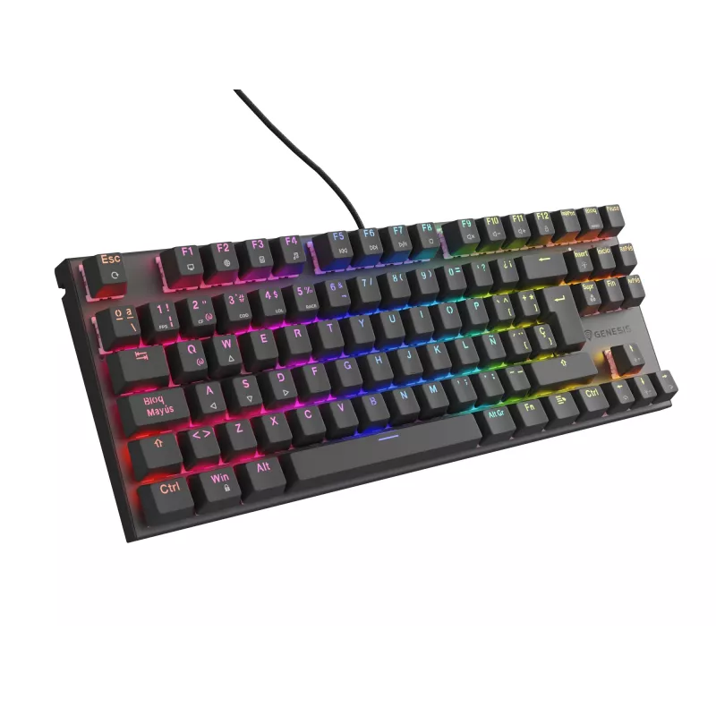 Teclado gaming GENESIS Thor 303 TKL USB QWERTY espanhol preto