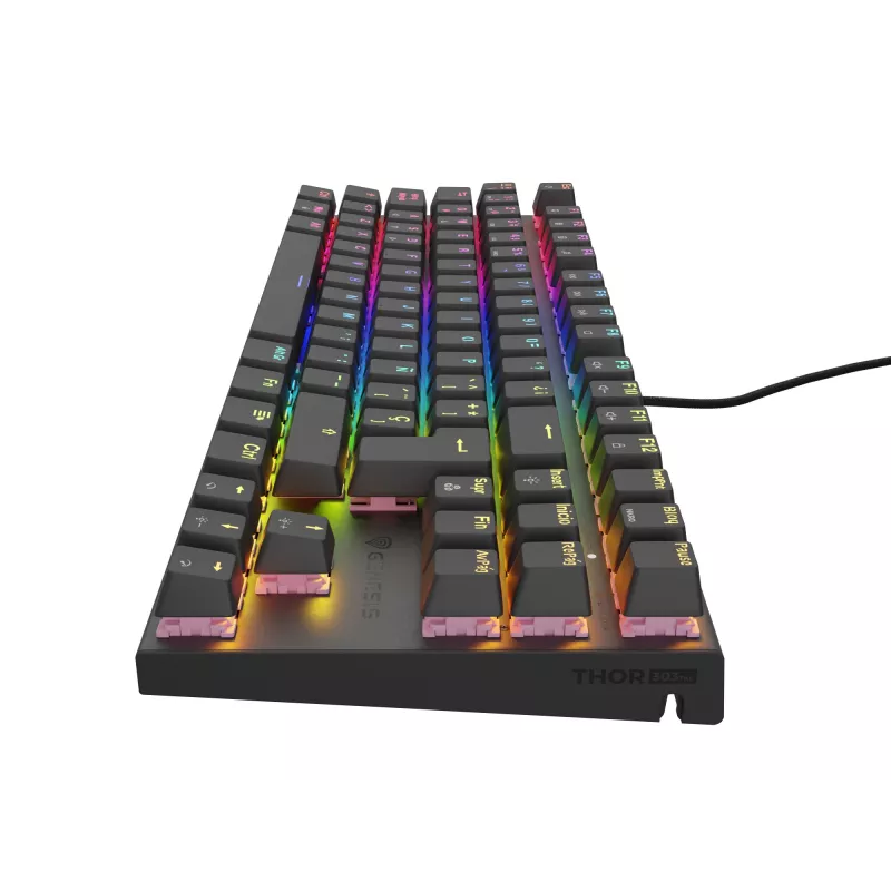 Teclado gaming GENESIS Thor 303 TKL USB QWERTY espanhol preto