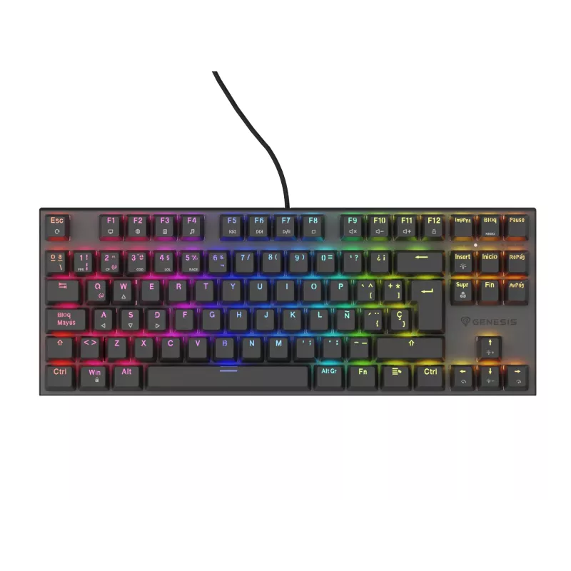 Teclado gaming GENESIS Thor 303 TKL USB QWERTY espanhol preto