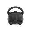 GENESIS Seaborg 400 preto, prateado USB volante + pedais Nintendo Switch, PC, PlayStation 4, Playstation 3, Xbox 360, Xbox One, Xbox One S, Xbox One X