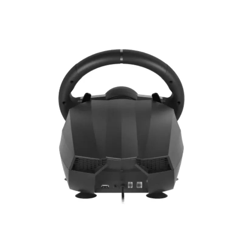 GENESIS Seaborg 400 preto, prateado USB volante + pedais Nintendo Switch, PC, PlayStation 4, Playstation 3, Xbox 360, Xbox One, Xbox One S, Xbox One X