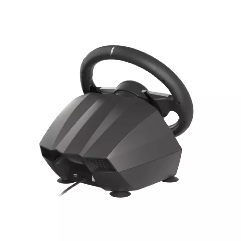 GENESIS Seaborg 400 preto, prateado USB volante + pedais Nintendo Switch, PC, PlayStation 4, Playstation 3, Xbox 360, Xbox One, Xbox One S, Xbox One X