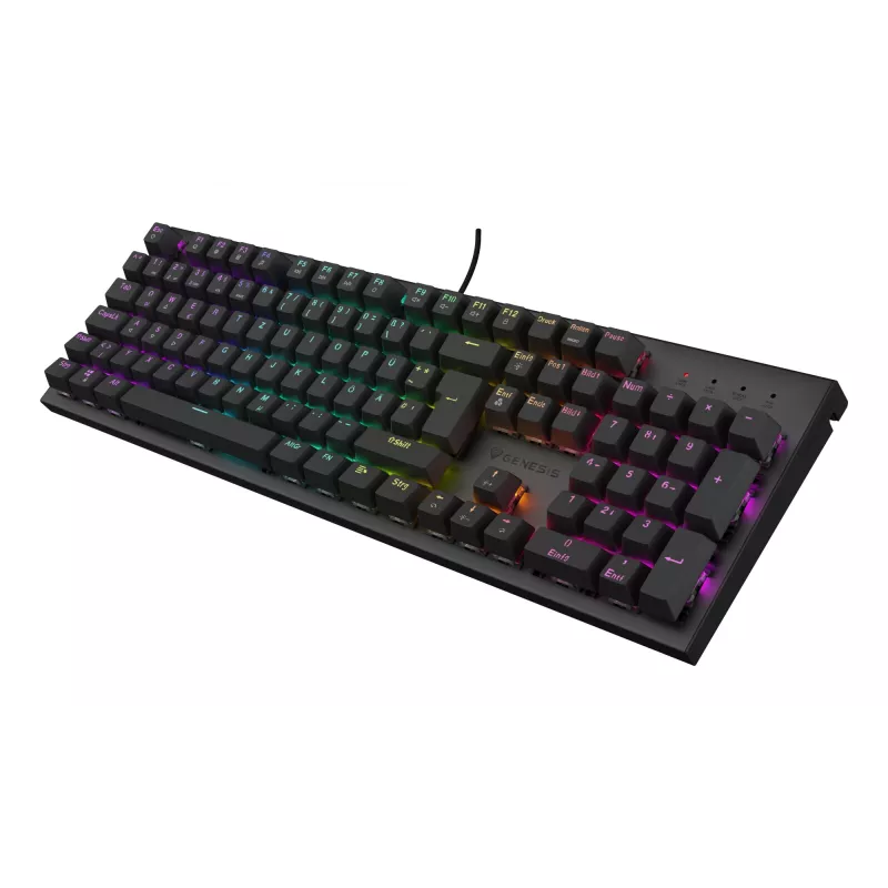 Teclado gaming GENESIS Thor 303 USB QWERTZ alemão preto mecânico RGB