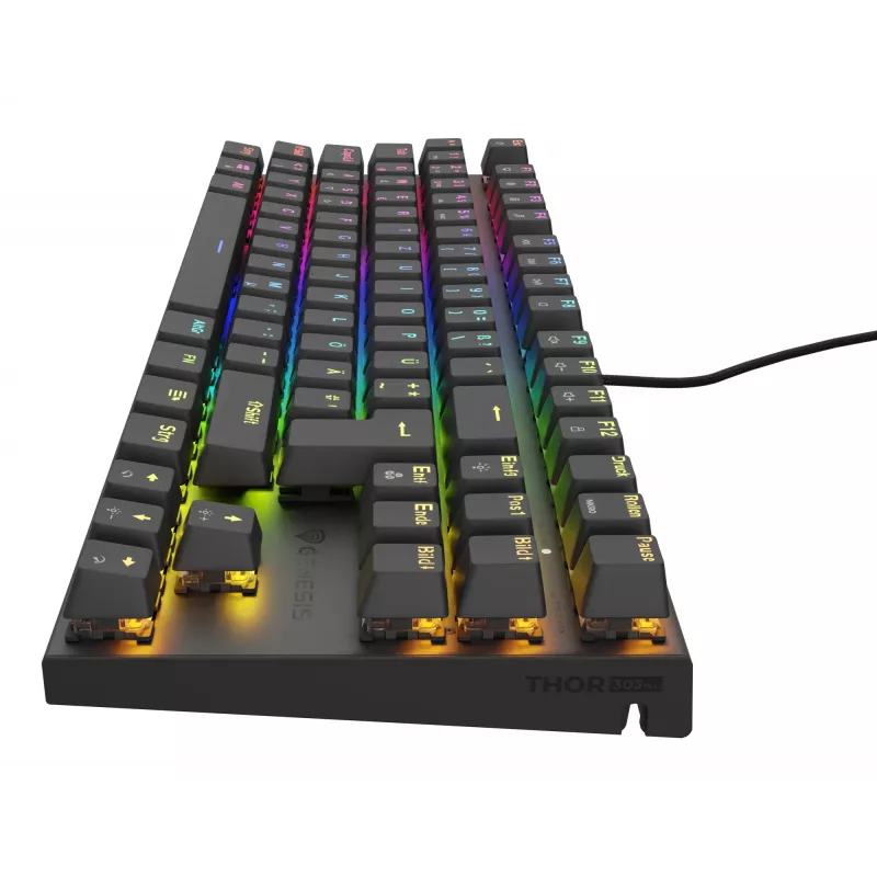 Teclado gaming GENESIS Thor 303 TKL USB QWERTZ alemão preto