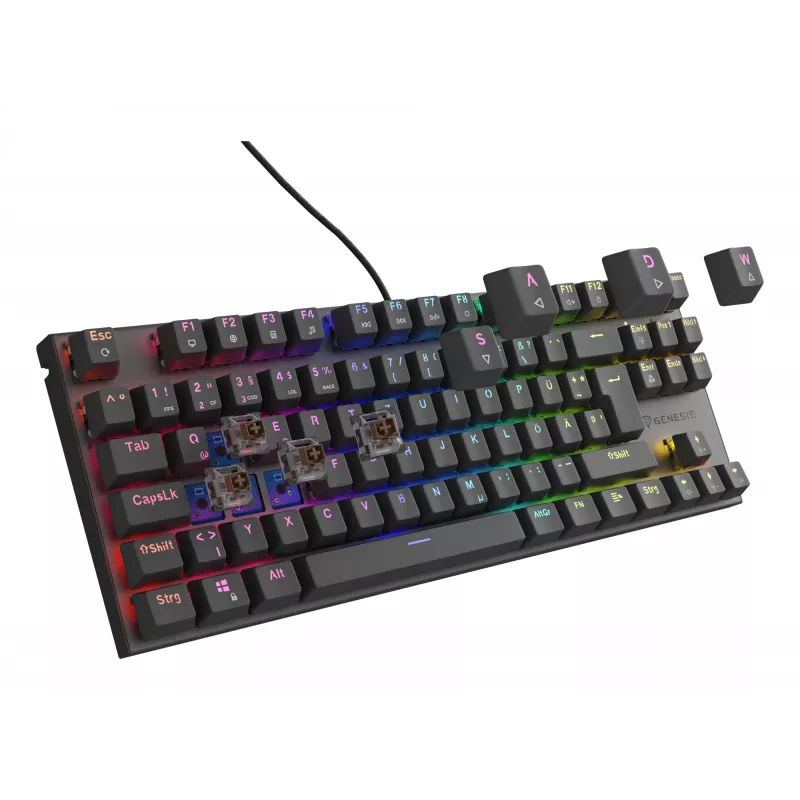 Teclado gaming GENESIS Thor 303 TKL USB QWERTZ alemão preto