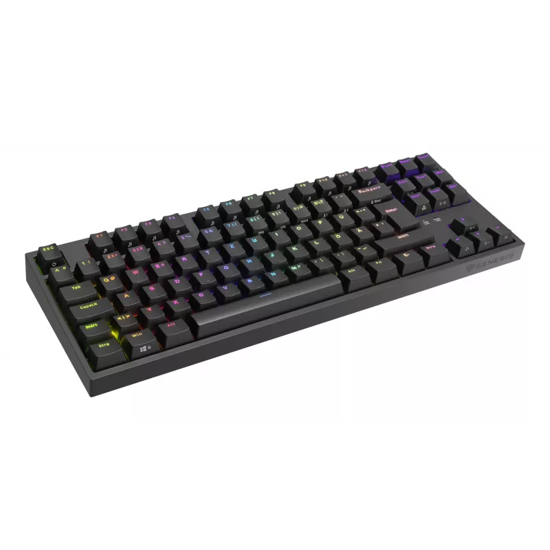 Teclado gaming GENESIS Thor 404 TKL USB QWERTZ alemão preto