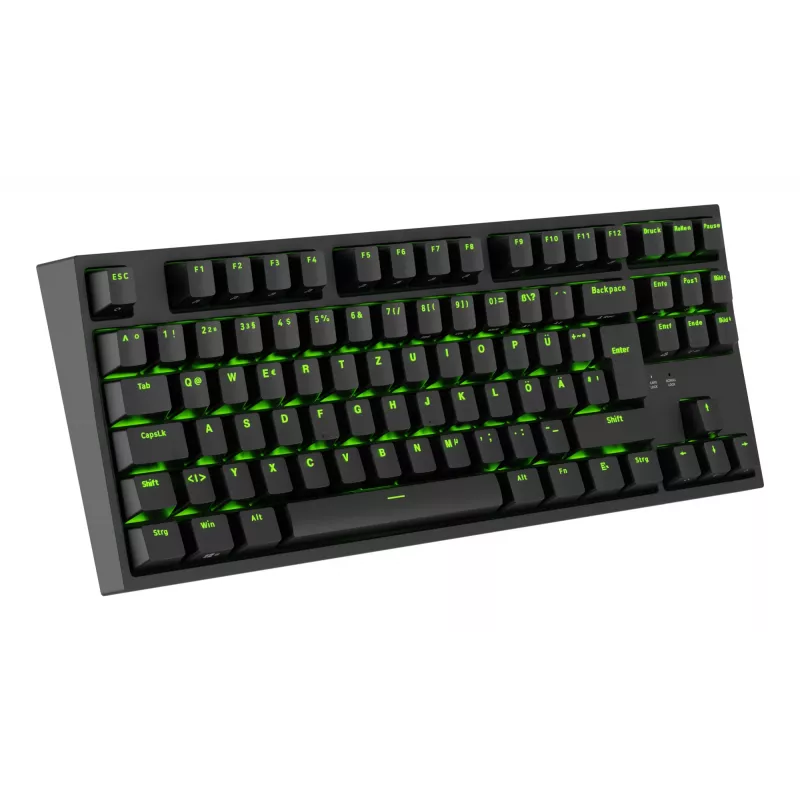 Teclado gaming GENESIS Thor 404 TKL USB QWERTZ alemão preto