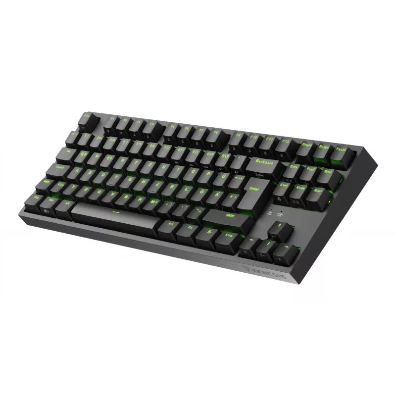 Teclado gaming GENESIS Thor 404 TKL USB QWERTZ alemão preto
