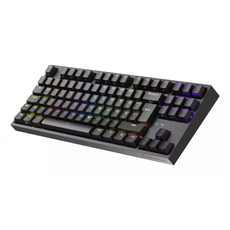 Teclado gaming GENESIS Thor 404 TKL USB QWERTZ alemão preto