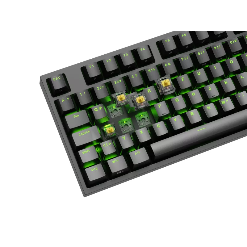 Teclado gaming GENESIS Thor 404 TKL USB QWERTZ alemão preto