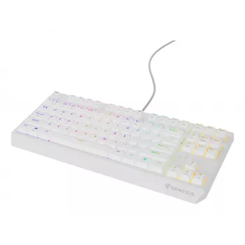 Teclado gaming GENESIS Thor 230 TKL USB QWERTY inglês americano branco
