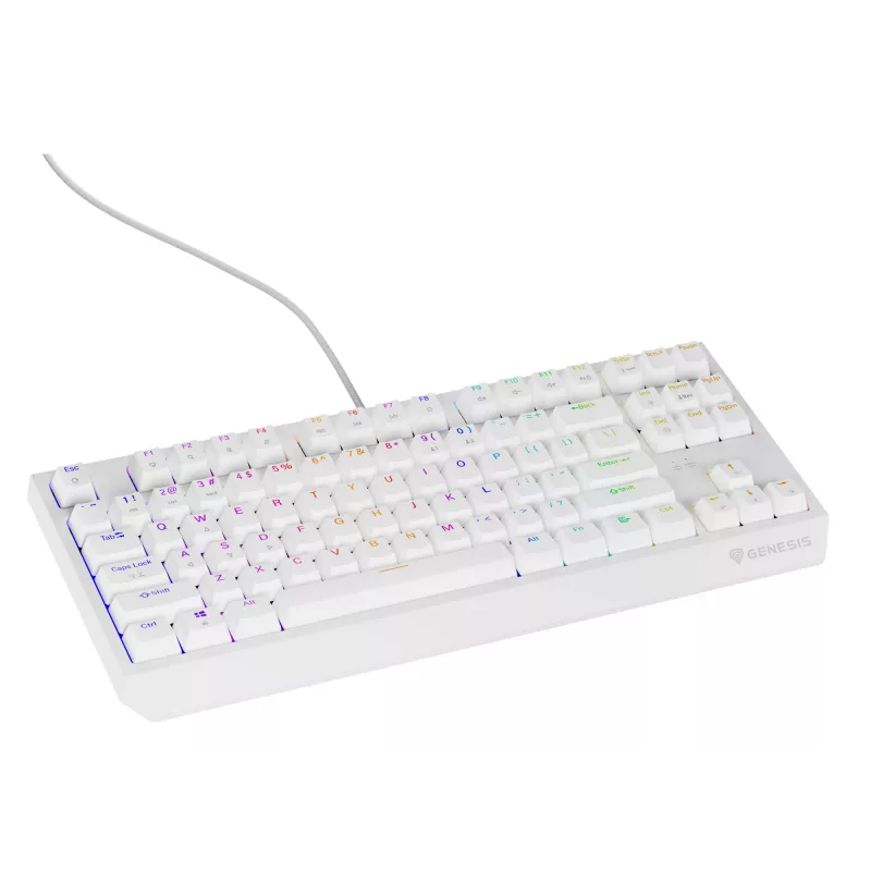 Teclado gaming GENESIS Thor 230 TKL USB QWERTY inglês americano branco